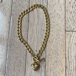 Juicy couture gold locket necklace